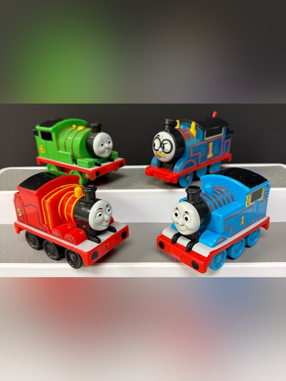 Lot of 4 Thomas & Friends Trains All Engines Go! (1 Motorized Spy, 3 Push Along)